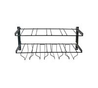 zwxqe Wine Rack Wall Mounted, Bottle Display Storage Shelf, Modern Wine Holder for Home, Kitchen, Living Room, Bar, Restaurant, Compact and Stylish Design, Space-Saving Organization Solution