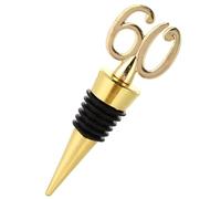 Zwxqe Wine Topper, Conical Digital Champagne Plug, Reusable Wine Stoppers, Champagne Corks Keeper, Airtight Beverage Bottle Cork Cap, 13 x 6 cm, Ideale per casa, bar, feste