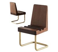 zwxqe Wooden Desk Phone Stand, Compact Cell Phone Holder for Desktop, Table Accessory for Home, Bedroom Living Room School Work Travel, Video Recording and Outdoor Activities