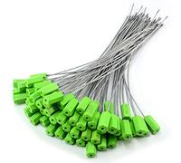 ZWY 100 pezzi verde tirante acciaio cavo di sicurezza guarnizioni di sicurezza cinghie di fissaggio numerate anti-manomissione etichette di sicurezza