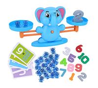 ZWYOIUG - Giocattolo di equilibrio a forma di elefante, gioco educativo con numeri matematici, giocattolo di apprendimento con piccoli elefanti, numeri, adatto per bambini e bambine dai 3 anni in su