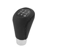 ZWYUEEO Schaltknauf-Adapter Pomello Del Cambio A 5 Velocità Manuale PU Con Cuciture Rosse M8 M10 M11 M12 Per Auto, Leva Del Cambio, Cambio Manuale, Pomello Del Cambio Della Velocità Dell'auto(Black)