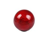 ZWYUEEO Schaltknauf-Adapter Pomello Del Cambio In Vera Fibra Di Carbonio, Leva Del Cambio Manuale, Pomello Con Maniglia A Forma Di Sfera Rotonda(Ball shape red)