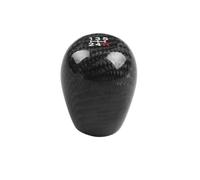 ZWYUEEO Schaltknauf-Adapter Pomello Del Cambio In Vera Fibra Di Carbonio, Leva Del Cambio Manuale, Pomello Con Maniglia A Forma Di Sfera Rotonda(5speed black)