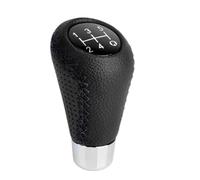 ZWYUEEO Schaltknauf-Adapter Pomello Del Cambio Universale A 5 Velocità Con Cuciture Rosse In PU Per Auto, Leva Del Cambio Manuale M8, M10, M11 E M12.(Black)