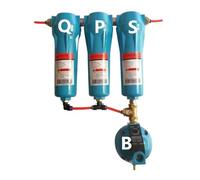 ZXAOMMBEA Separatore d'Acqua for compressore d'Aria e Olio 015 Filtro essiccatore di precisione for Aria compressa Industriale ad Alta efficienza 015QPSC(Set B)