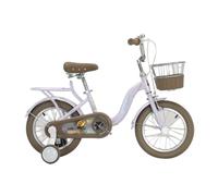 Zxarunas Auto a dondolo Bicicletta per bambini da 12 a 18 pollici, con ruote di allenamento e sedile posteriore, biciclette per bambini con freno, bicicletta per bambini con carrello Twister Auto(Lila