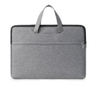 Zxarunas Borsa for laptop da 16 pollici Tessuto resistente ai graffi Doppi manici robusti, compatibile con laptop da 15,6 pollici Valigetta(Grey)