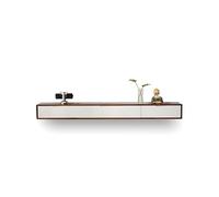 Zxarunas Console multimediale montata a parete con cassetti Supporto TV galleggiante in legno massello Mensola TV sospesa for l'home office(Wit,120cm)