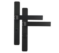 Zxarunas Entry Door Handle With Lock Secure Lever Exterior For Front Entrance And Bedrooms Kitchen Single Tongue Door Locks set maniglie(Svart,40mm)