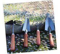 Zxarunas Garden Tools Set 4 Pack Gardening Tools Set Include Garden Shovel Transplant Trowel Hand Rake for Planting