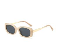 Zxarunas Occhiali da sole alla moda Occhiali da sole retrò UV400 Aste in metallo Montatura in plastica Adatti for riprese di strada Viaggi Guida Sport(Light tea+black gray)