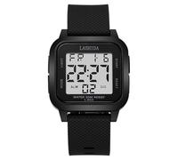Zxarunas Orologio digitale da uomo, quadrato, in silicone, impermeabile, con doppio fuso orario e data, orologi da polso