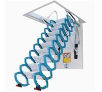 Zxarunas Scale della soffitta Scala del soffitto Ladder Electric Control Electric Calcol Down Attic Scala per Interni Telescoping Pieging Ladder Non Slip gradini Scala per soppalco