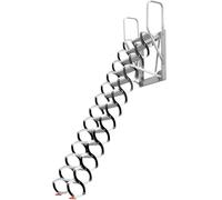 Zxarunas Scale della soffitta Scala del soffitto soffitto Tira Giù la Scala della soffitta in Acciaio a Freddo Estensione a Scomparsa a Loft Scale Bianche e Nere Manuale Scala per soppalco