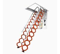 Zxarunas Scale della soffitta Scala del soppalco del soffitto Tira Giù la Scala della soffitta per Interni Ladder Pieghevole Passi Non slittati o Manuale del Loft Senza braccioli Scala per soppalco