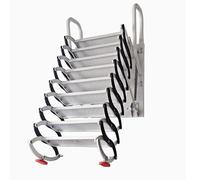 Zxarunas Scale della soffitta Scala della soffitta montata a Parete, Scala Manuale delle Scale di soffitta Che Tira Giù Il Sistema Adatto a soffitti, Garage, tetti, scantinati Scala per soppalco