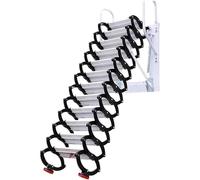 Zxarunas Scale della soffitta Scala telescopica elettrica a soffitta Pieghevole Senza corrimano la Scala a Muro di Sollevamento Montato per la soffitta Interna ed Esterna Scala per soppalco