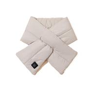Zxarunas Sciarpe invernali Sciarpa riscaldata, cuscinetto riscaldante for sciarpe da collo, ricaricabile con pulsante luminoso, fascia riscaldante for il collo, regali di Natale(Light Gray)