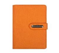 Zxarunas taccuino appunti 5 confezioni di quaderni A7, diario di scrittura a fogli mobili, quaderno tascabile portatile, quaderno di parole in inglese, da portare con sé for lavoro taccuino(Oranje)