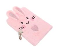 Zxarunas taccuino appunti Quaderno di peluche 8,45x6,09 pollici, blocco note in pelle, 96 pagine for viaggi scolastici e pianificazione giornaliera, graziosa copertina in peluche taccuino
