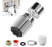 ZXBBTZ Aeratore Rubinetto Girevole 360° con Adattatore M22-M24 Prolunga Rompigetto Rubinetto con 3 Modalità Aeratore Filtro Antispruzzo Aeratori Rubinetti Lavello per Cucina e Bagno