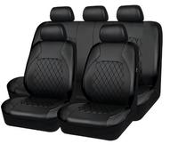 ZXBL 9 Pezzi Auto Set Coprisedili per Honda HRV 2015-2018, Set Copri-Sedile Accessori Auto Interno per Anteriori e Posteriori,A-Black