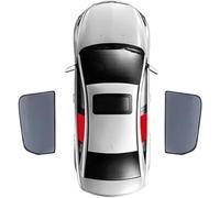 ZXBL Auto Finestrini Laterali Parasole per Audi Q2 2017-2023, Anteriore Lunotto Parabrezza Tendine Visiere Anti-UV Protezzione Privacy Accessori,B-2PCS Rear