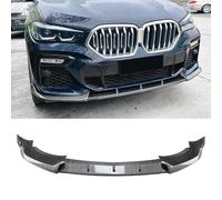 ZXBL Auto Spoiler Frontali per BMW X6 G06 M Sport 2019 2020 2021 2022,Paraurti Anteriore Splitter Spoiler Lama Labbro Paraurti Anteriore,Normal-Carbon Fiber Look