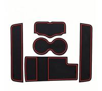 ZXBL Tappetino Console Centrale Tappetini in Gomma per CC 2010-2016, Imbottitura per Cucitura Porta Accessori Sottobicchieri,Red