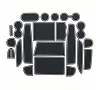 ZXBL Tappetino Console Centrale Tappetini in Gomma per Toyota Alphard AH30 2015-2016, Imbottitura per Cucitura Porta Accessori Sottobicchieri,White