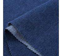 ZXC Tessuto Denim Jeans Denim 100% Cotone Largo 150 cm Blu Utilizzato per Cucire Vestiti,Jeans Popolari,Cuscini per Cucire,Tende E Accessori per La Casa,1m Venduto al Metro(Color:Blu Scuro)
