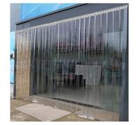 ZXCASDF Clear Kit Tenda a Porta in PVC liscio,Tenda A Striscia in PVC Trasparente Impermeabile lamelle A Atrisce di Plastica in per Padiglione,Giardino,Cella Frigorifera(90x200cm/35.43x78.74in)