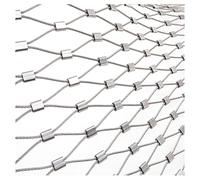 ZXCASDF Rete di Corda in Acciaio Inossidabile 304,Rete Flessibile in Corda d'Acciaio Inossidabile,Rete per Recinzione da Giardino,Rete Metallica per Recinzione Scale Asilo(L0.8xW30m/2.62xW98.42ft)