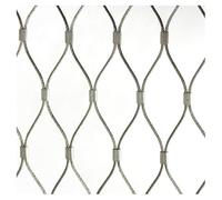 ZXCASDF Rete Flessibile in Corda d'Acciaio Inossidabile,Rete di Corda in Acciaio Inossidabile 304,Rete per Recinzione da Giardino,Rete Metallica per Recinzione Scale Asilo(L1xW20m/L3.28xW65.61ft)