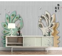 ZXCHEE Carta Da Parati 3D Gioielli Pawn In Rilievo Fotomurali Gigante Design Muro Poster Decorazione -ZX16395-350x250cm