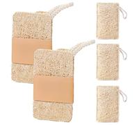 ZXCHOME 5 pz Set di Naturale Luffa Spugna Piatti Riutilizzabile Spugne Cucina Ecologiche per Zero Waste Ecoliving