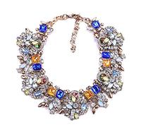 zxcs 2021 Dichiarazione Indiano Collana Girocollo Donne Donne di Lusso di Cristallo di Cristallo Big Bib Collana Collana Grande Colletto Etnico
