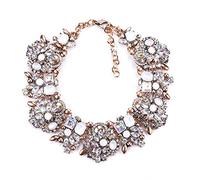 zxcs 2021 Dichiarazione Indiano Collana Girocollo Donne Donne di Lusso di Cristallo di Cristallo Big Bib Collana Collana Grande Colletto Etnico