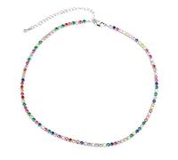 zxcs Collane da Tennis cubici Zirconia Collane per Le Donne di Cristallo di Lusso Bling Bling Clavice Catena collane collane Gioielli
