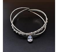 zxcs Collane di Choker di Cristallo della Corona di Lusso per Le Donne Collane del Pendente della Goccia d'Acqua delle Donne Torche dei Matrimoni dei monili dei monili Regali del Partito