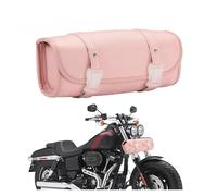 ZXCTHWE Borse Da Sella Per Moto Per Sportster Per Dyna Per Bisacce Moto Forcella Anteriore Pelle Roll Barrel Bag Manubrio Borse Per Attrezzi Sissybar
