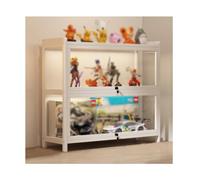 ZXCVBNAS Ovetrina Curio，rganizzatore for Esposizione su scaffale ad Angolo Risparmia Spazio, armadietto di stoccaggio,armadietto da Cucina, armadietto for dispensa(White,W50*H72cm/20 * 28in)