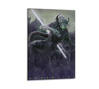 ZXCYGSAM Alien Art Poster1, poster decorativo da parete su tela, stampa artistica moderna, per camera da letto, 20 x 30 cm