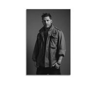 ZXCYGSAM Poster con attore Tom Hardy, stampa artistica da parete su tela, poster decorativo moderno, per camera da letto, per camera da letto, 50 x 75 cm