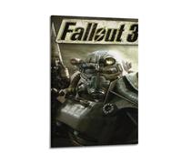 ZXCYGSAM Poster decorativo da parete su tela, motivo: Fallout 3 Game Poster4, poster decorativo moderno per la camera da letto (30 x 45 cm)