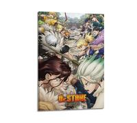 ZXCYGSAM Poster decorativo da parete su tela, motivo TV dei cartoni animati dell'era delle pietre, poster decorativo moderno per camera da letto, 40 x 60 cm