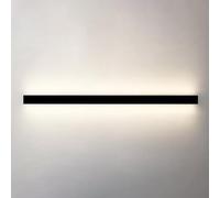 ZXDTVFGN Lampada da Parete lineare Nera, Lampada Lunga, Lampada Moderna, luci per Soggiorno, lampade a Strisce