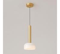 ZXDTVFGN Lampadario da Comodino per Interni da 5 W, Moderno, per la casa, in Rame e Vetro, a LED, con Controllo a Parete, Adatto per ristoranti, Bar, Club House (Nero, Oro)
