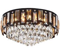 ZXDTVFGN Lampadario retrò, Moderno lampadario a Sospensione in Cristallo a LED E14, Forma Rotonda, Lampada da soffitto a Goccia d'Acqua, Lampada da corridoio, Soggiorno, Camera da Letto, ne